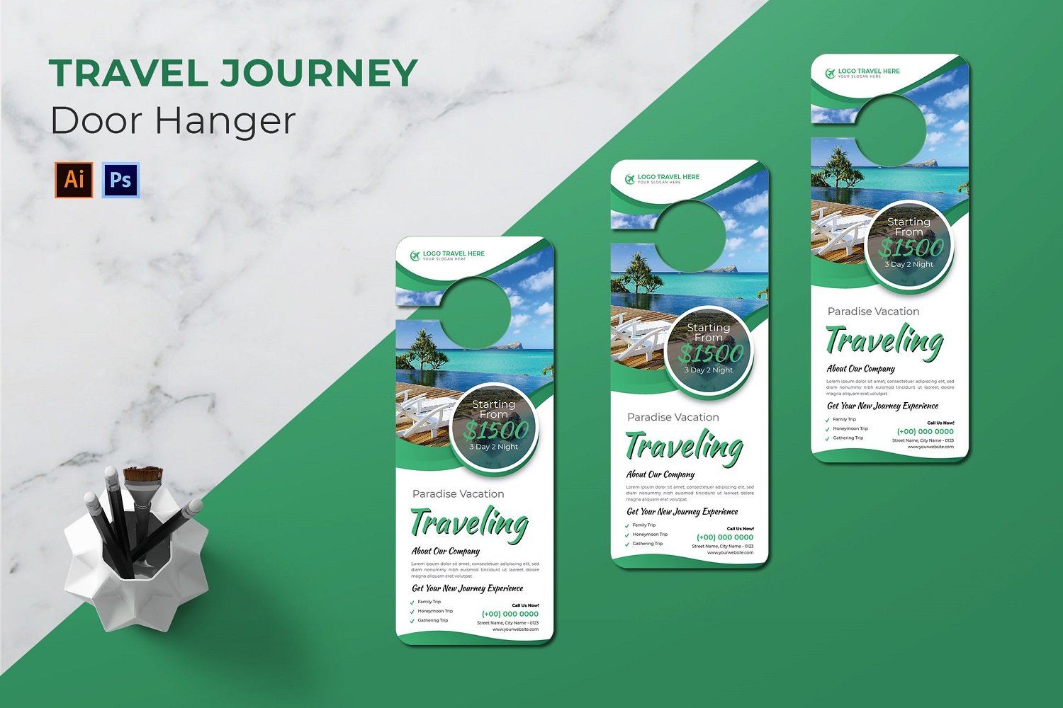 Travel Journey Door Hanger