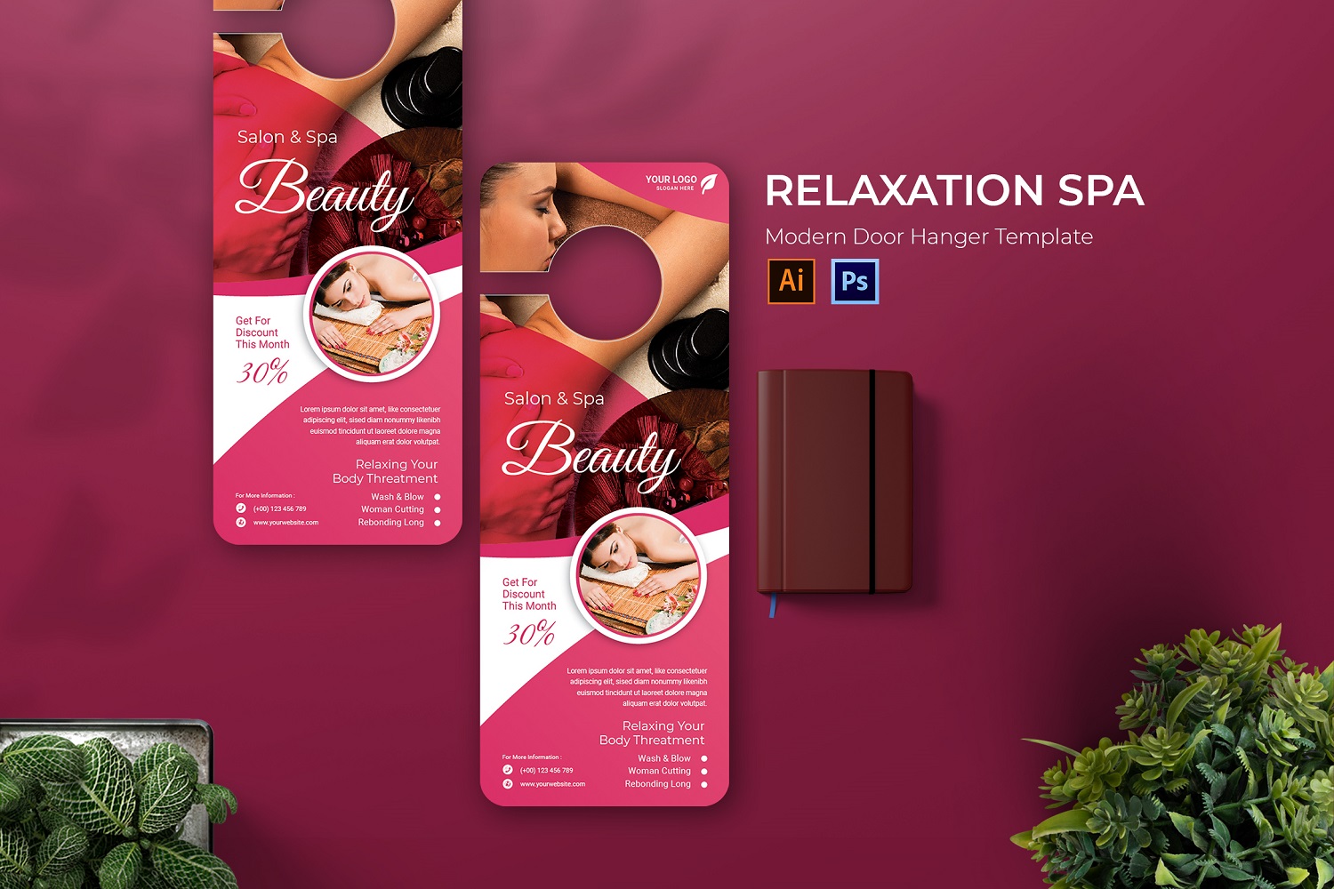 Relaxation Spa Door Hanger