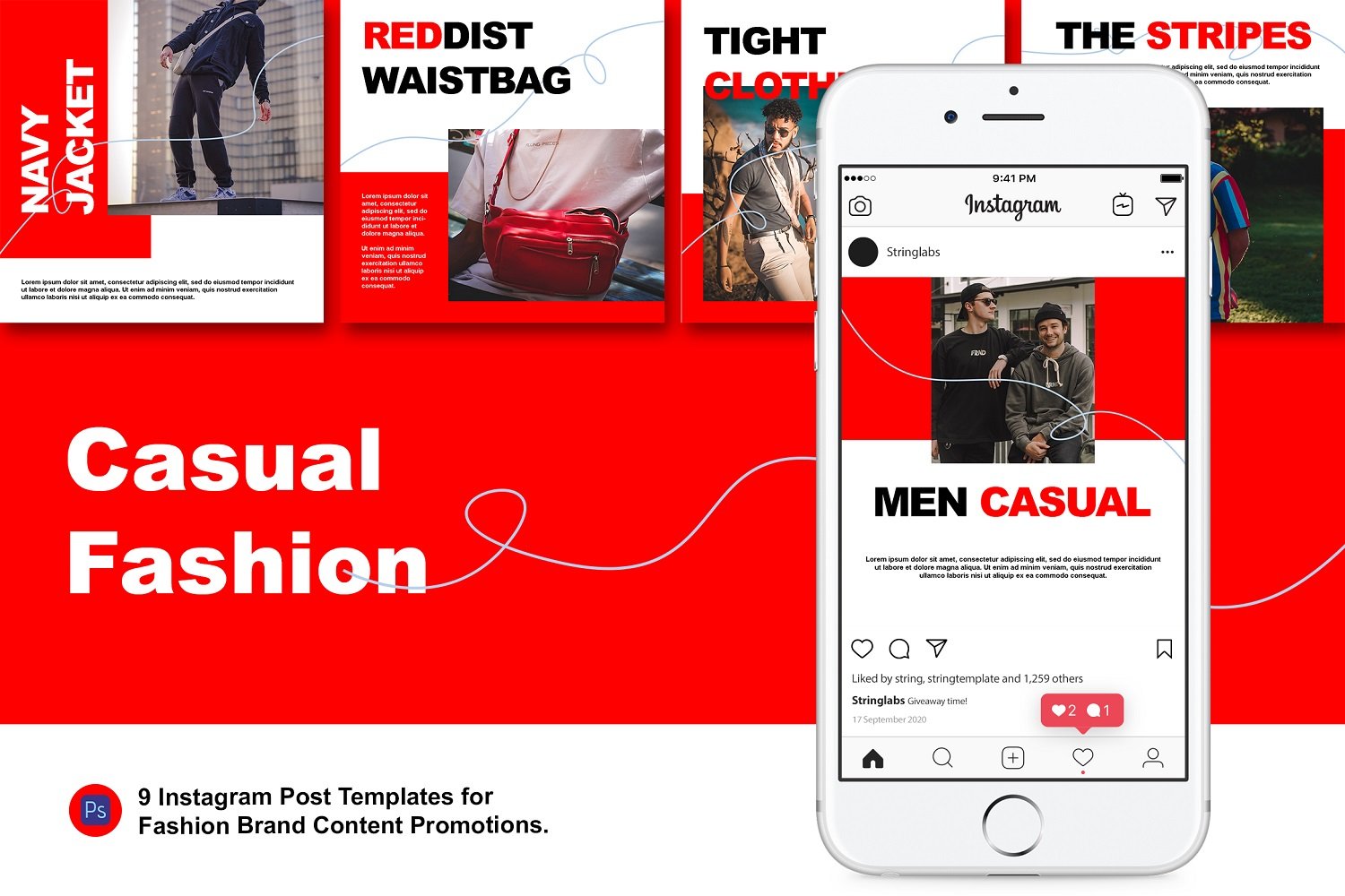 Casual Fashion Instagram Post Template