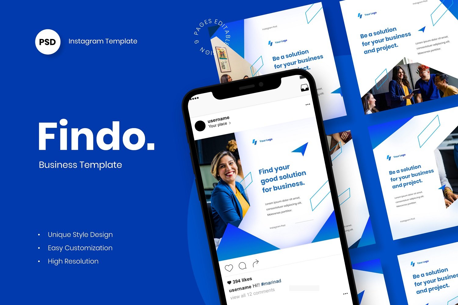 Findo - Business Instagram Post Template