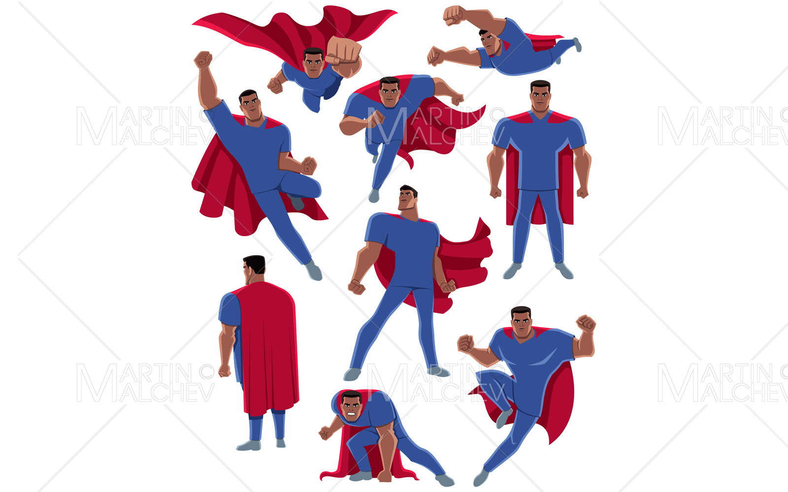 Indian Healthcare Worker Superhero Vector Illustration.