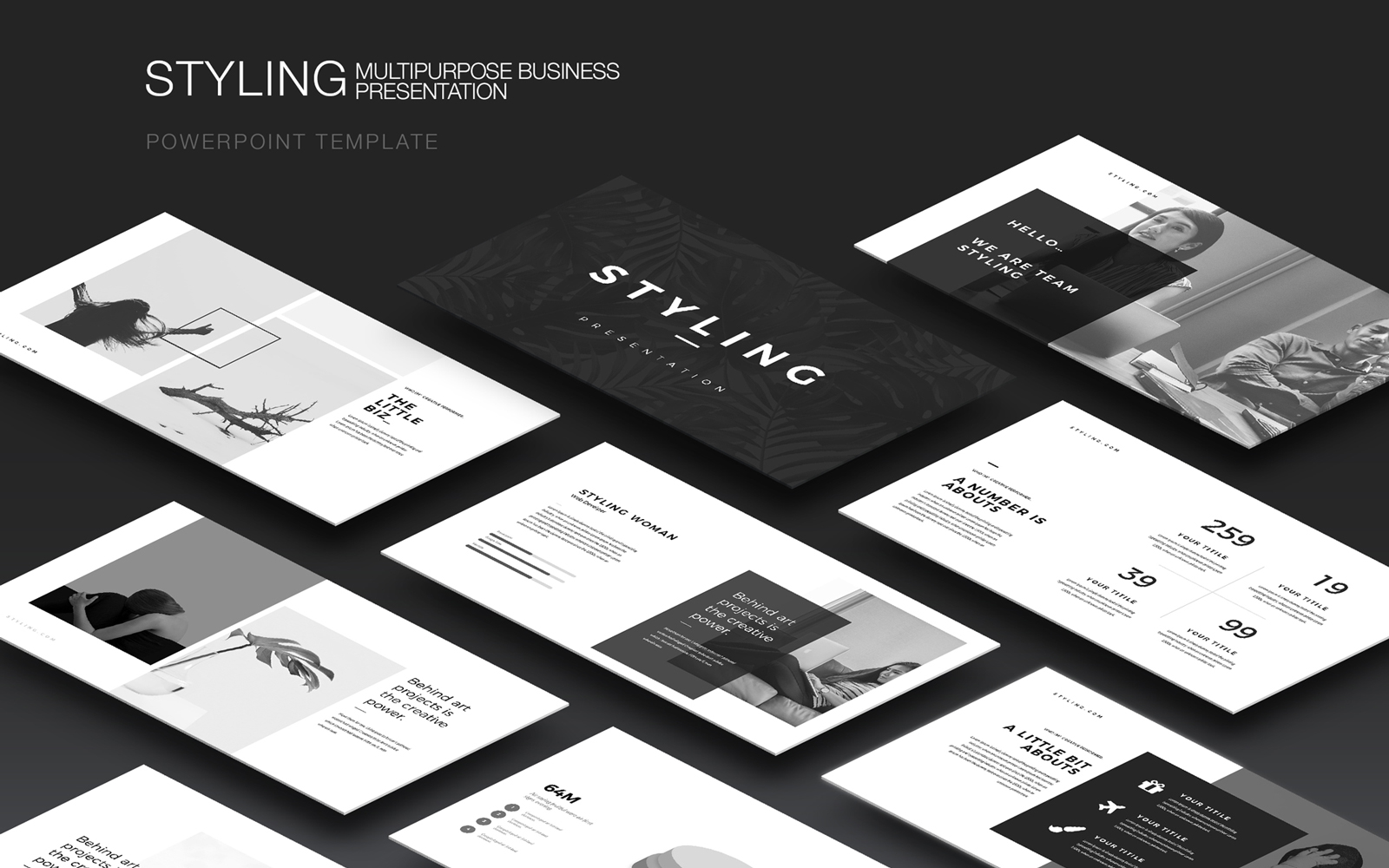 Styling Minimal PowerPoint Template