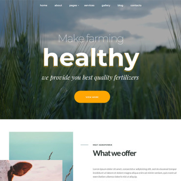 Agriculture Organic WordPress Themes 185425