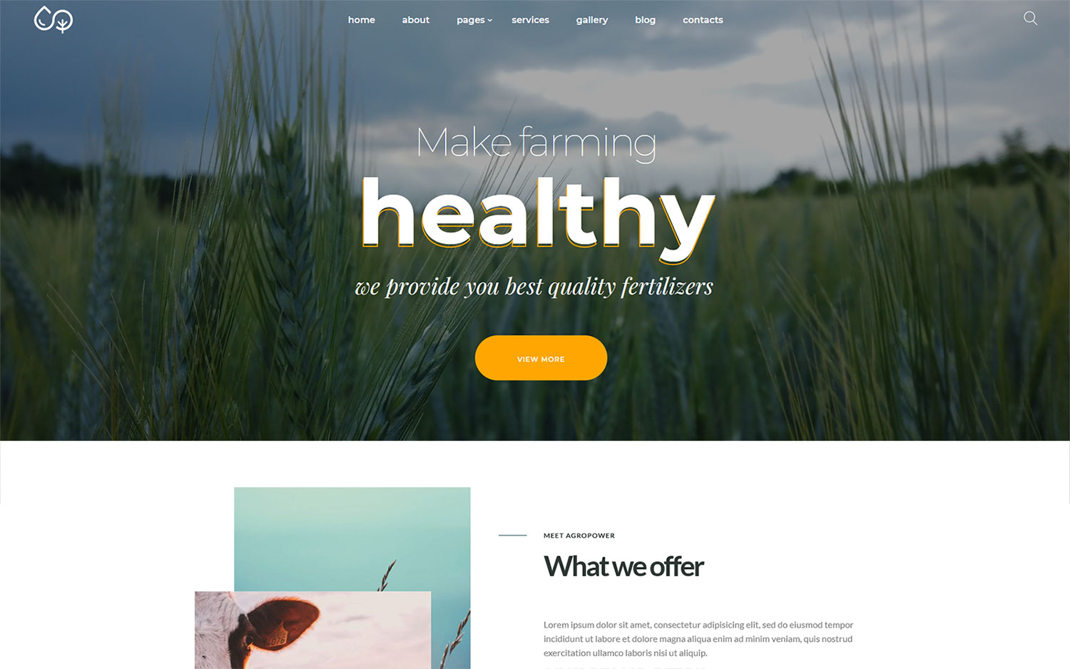 Agropower - Chemical Plant and Fertilisers Manufacturer WordPress theme