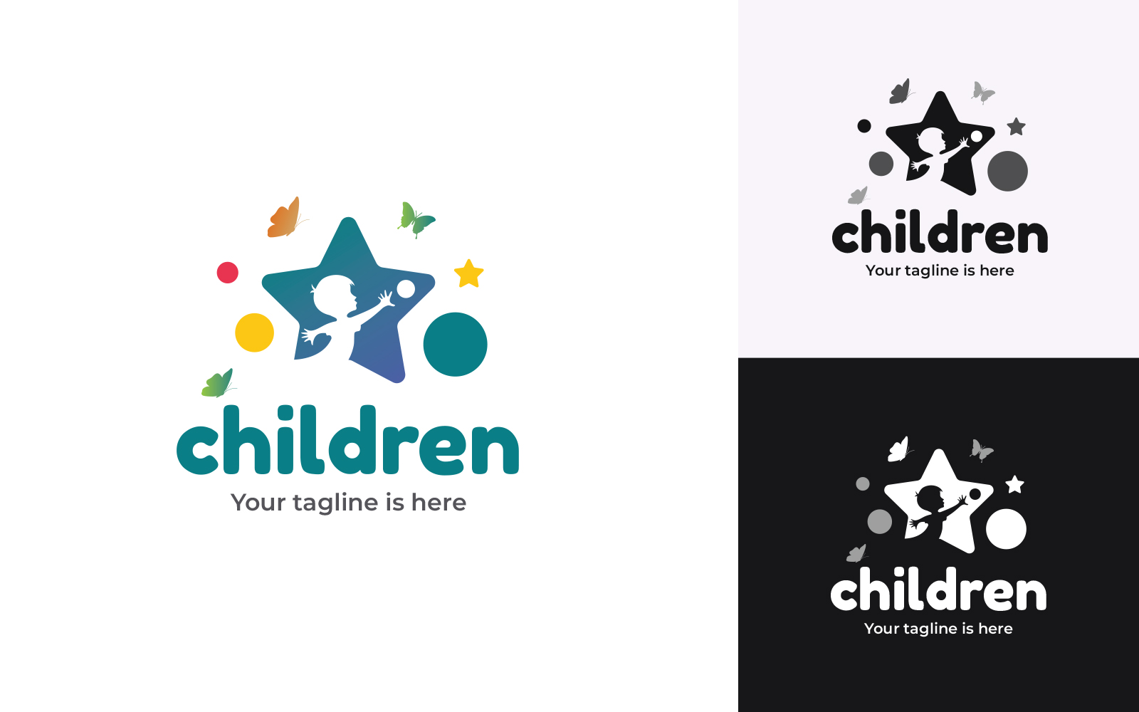 Children - Logo Design Template