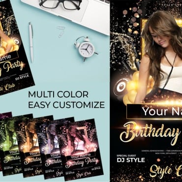 Flyer Birthday Corporate Identity 185456