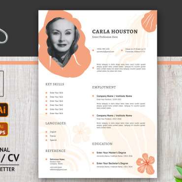 Abstract Resume Resume Templates 185540