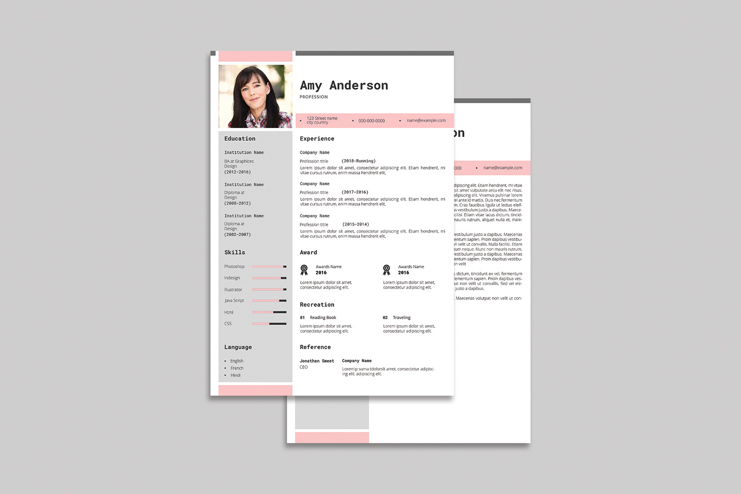 Anderson Printable Resume Template