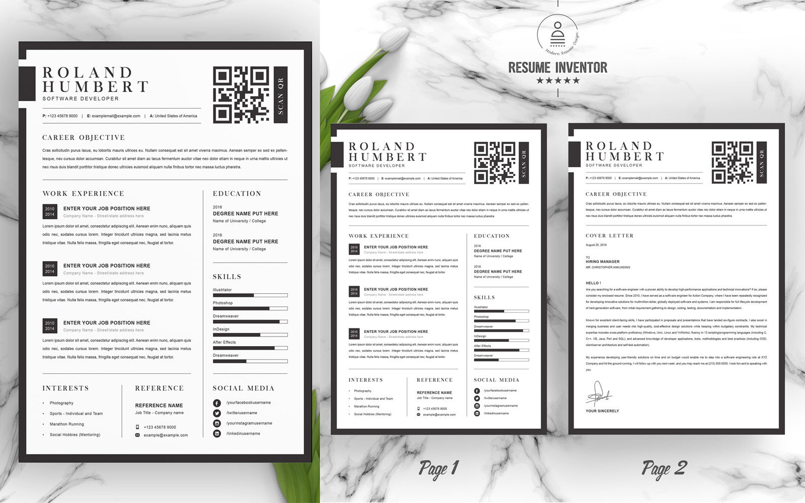 Roland / CV Template Printable Resume Templates