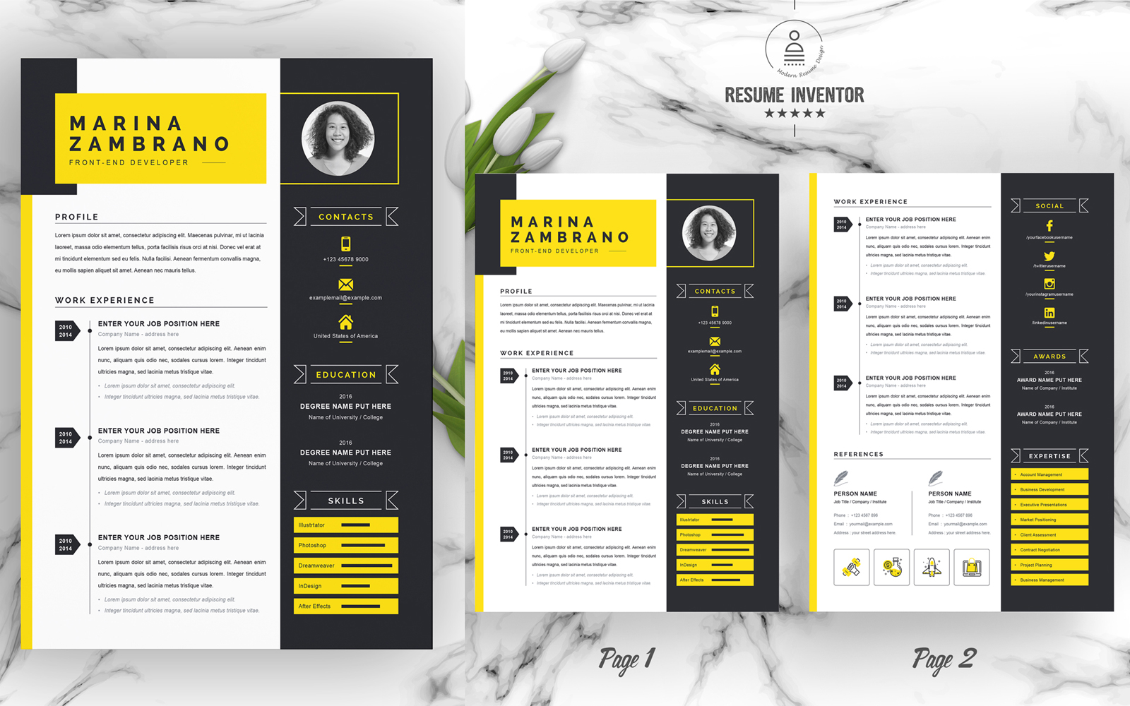 Marina / Printable Resume Templates