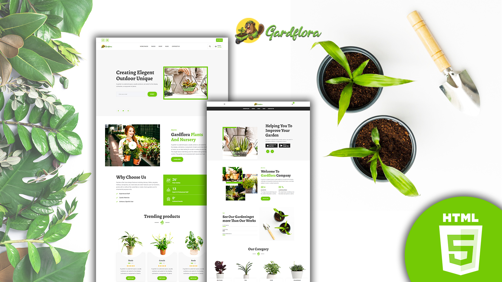 Gardflora - Gardening Services HTML Template