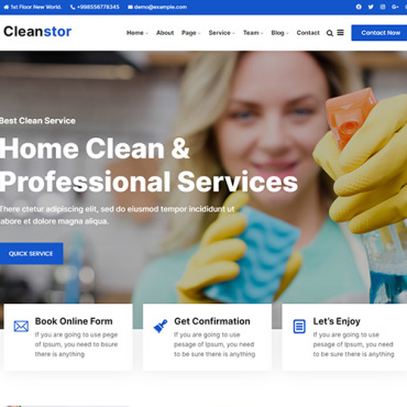 Business Cleaning Responsive Website Templates 185624