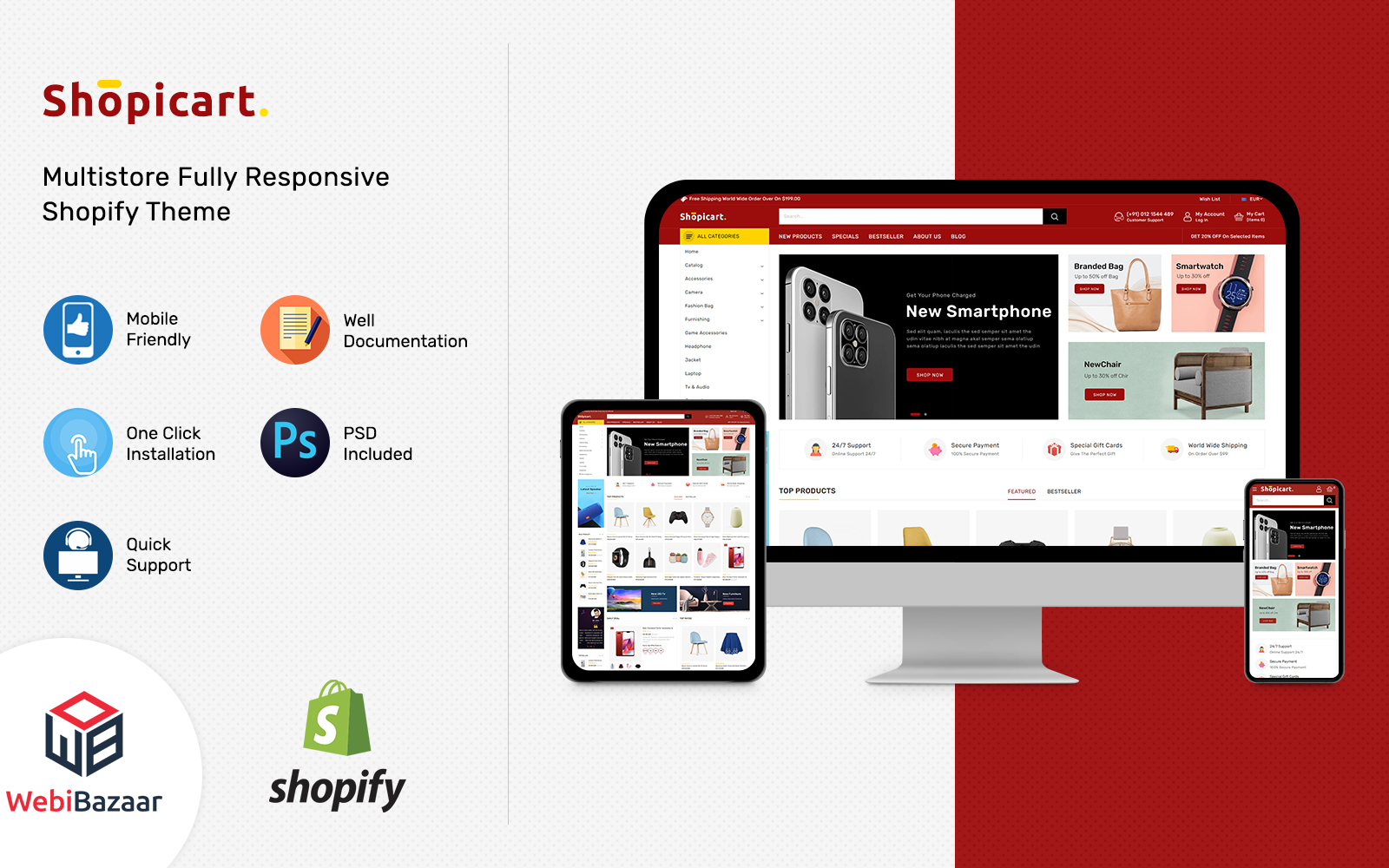 Shopicart - Multipurpose Shopify Template