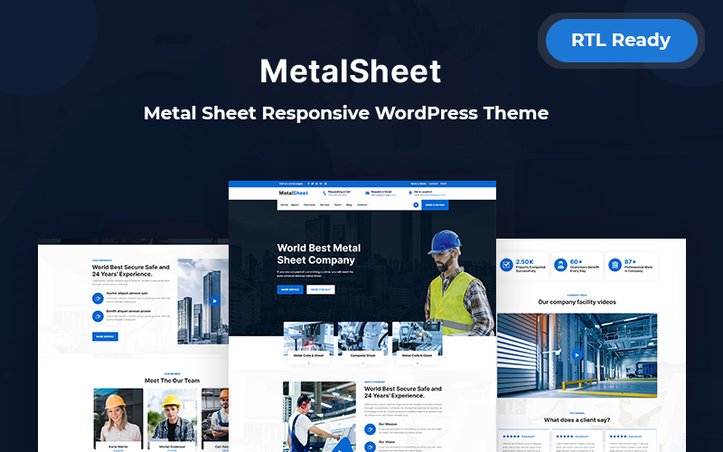 Metalsheet - Metal Sheet Responsive WordPress Theme