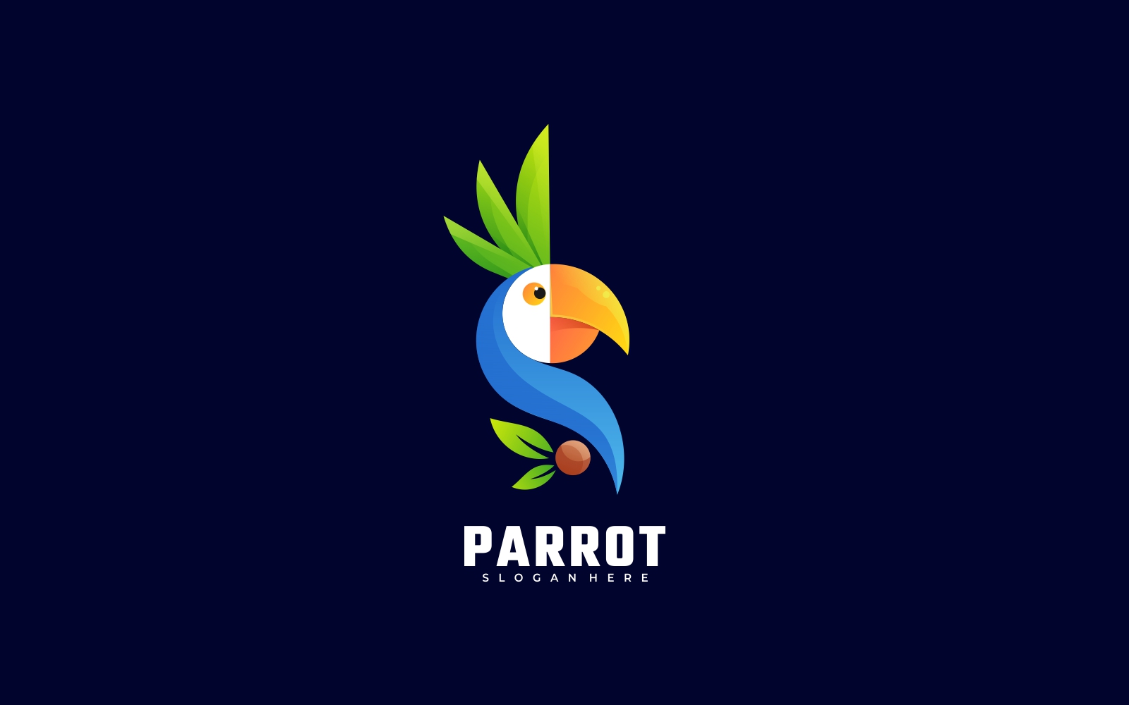 Parrot Gradient Colorful Logo Template
