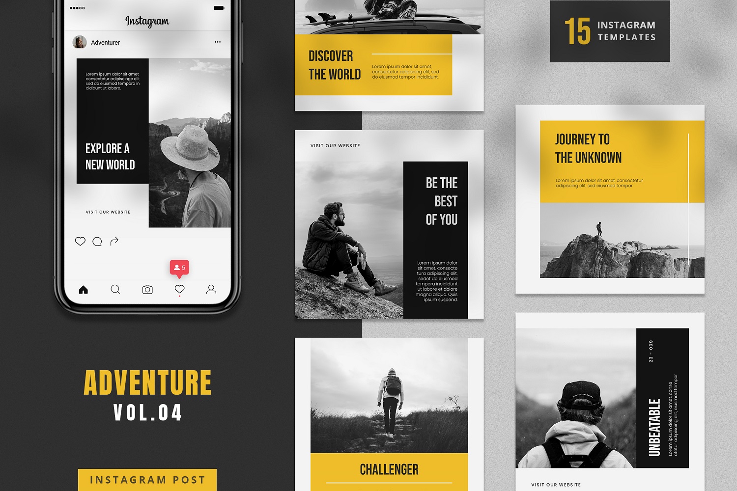 Adventure Instagram Post Template Social Media