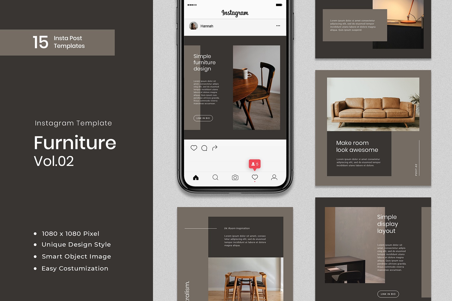 Furniture Instagram Post Template Social Media