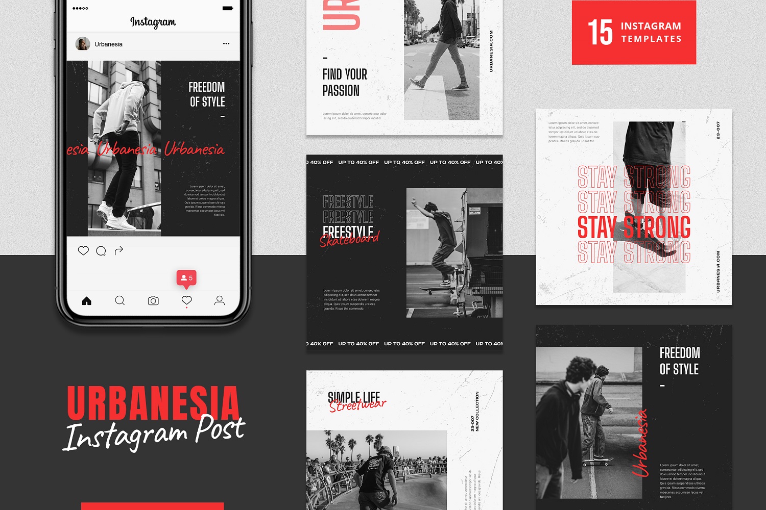 Urban Style Instagram Post Template Social Media