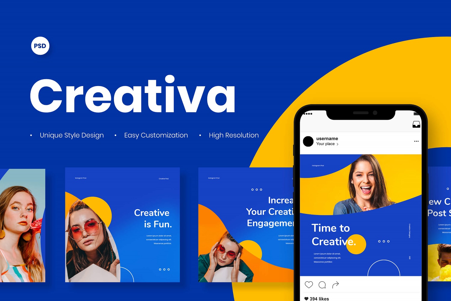 Creative Instagram Post Template Social Media