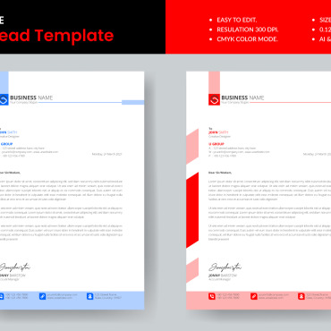 Clean Letterhead Corporate Identity 185752