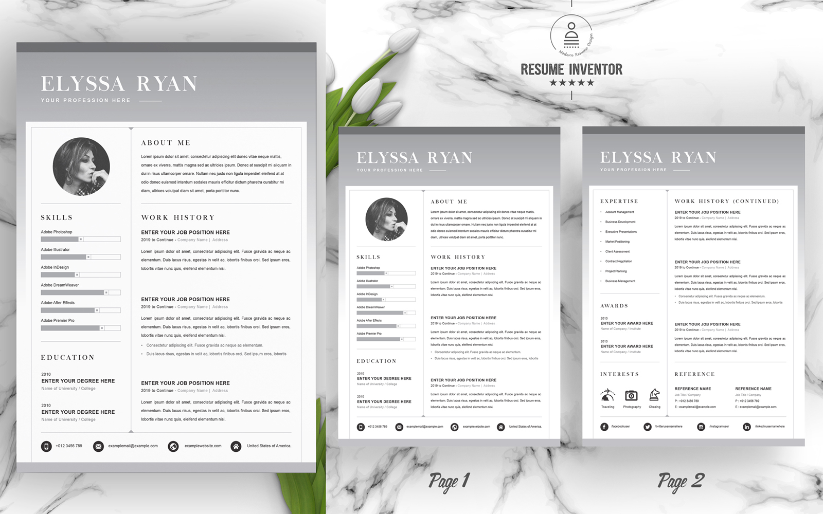 Ryan CV Template Printable Resume Templates