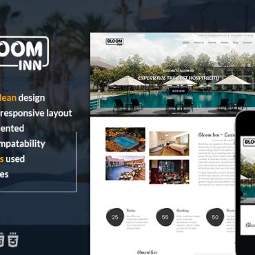 Restaurant Resort Responsive Website Templates 185767