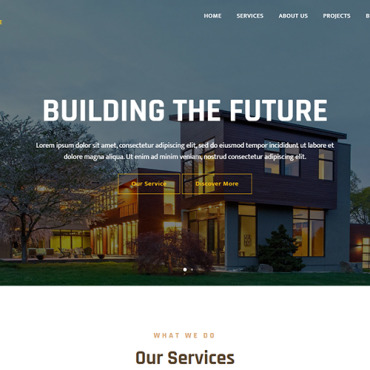 Architecture Building Landing Page Templates 185848