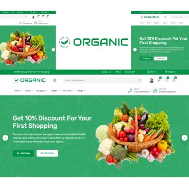 Organic Food Responsive Website Templates 185868