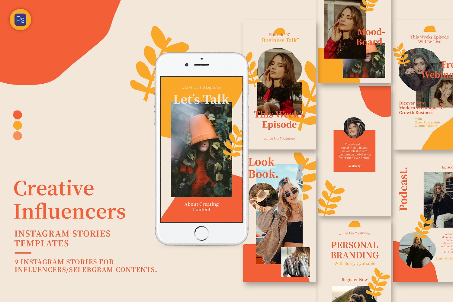 Creative Influencer Instagram Stories Template