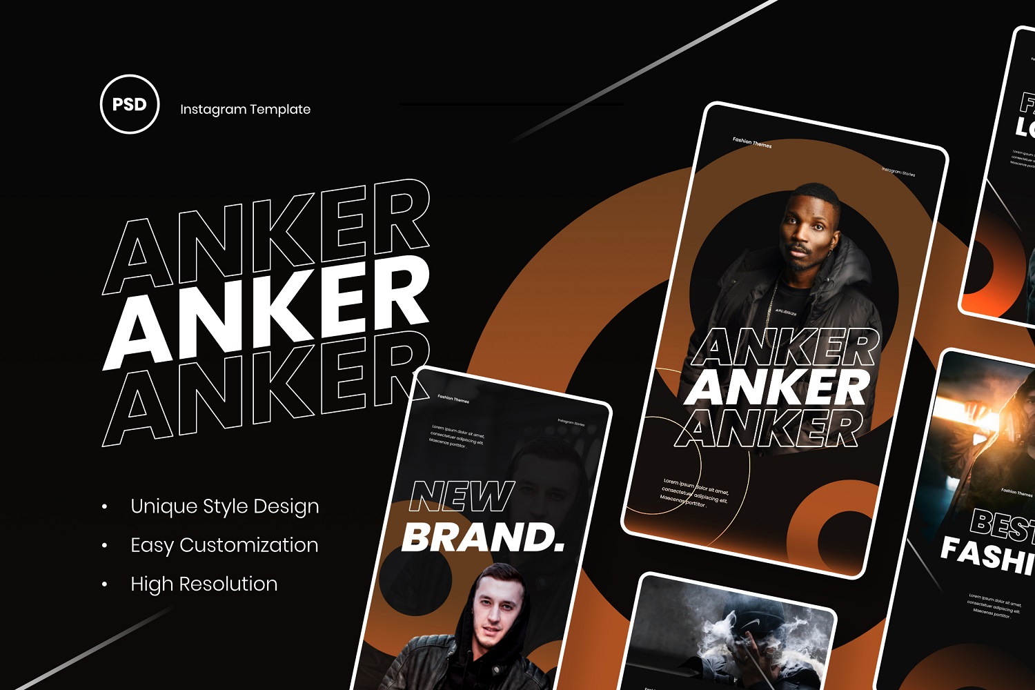 Anker Fashion Instagram Stories Template