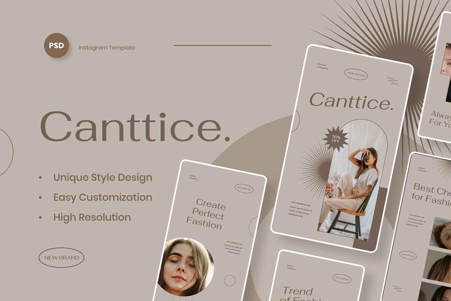 Canttice - Fashion Instagram Stories Template