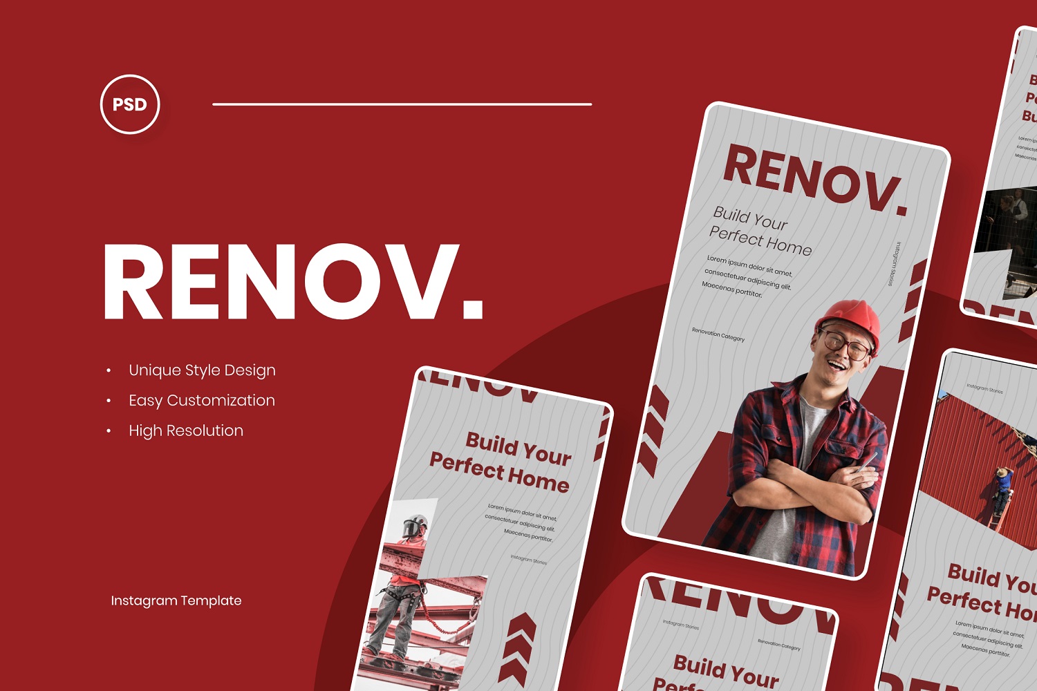 Renov - Construction Instagram Stories Template