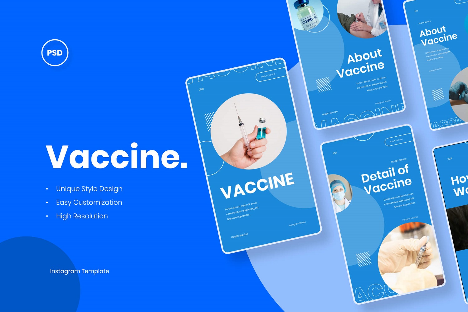 Vaccine - Health Instagram Stories Template