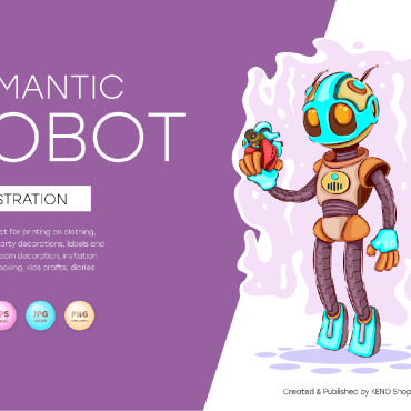 Robot Mascot Vectors Templates 185968