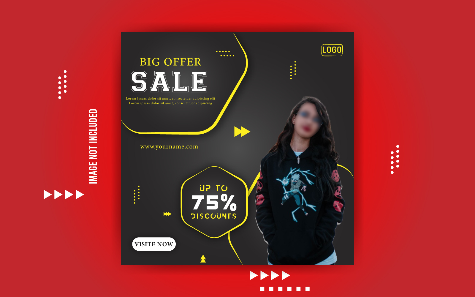 Big sale Offer Promotional Design Social Media