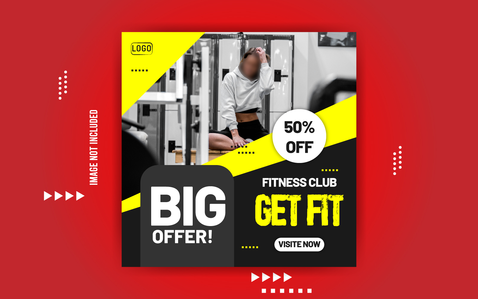 Fitness Club Promotional Social Media Banner