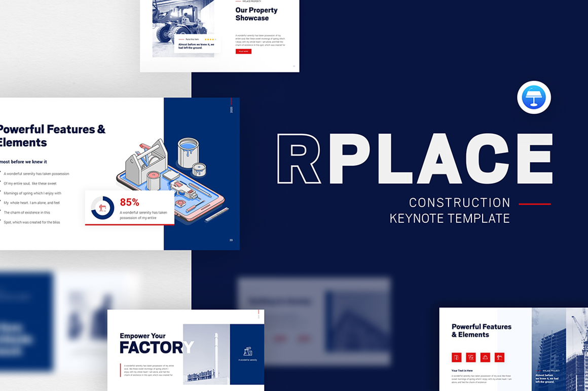 RPLACE Construction Modern Keynote Template