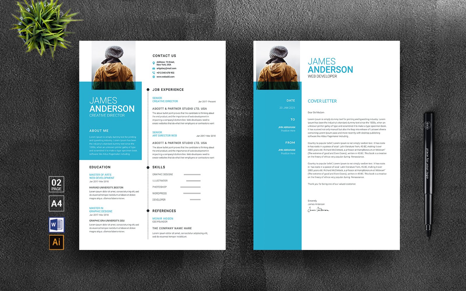 Professional Resume Template Creative Resume Template