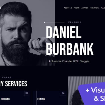 Social Influencer Landing Page Templates 186147