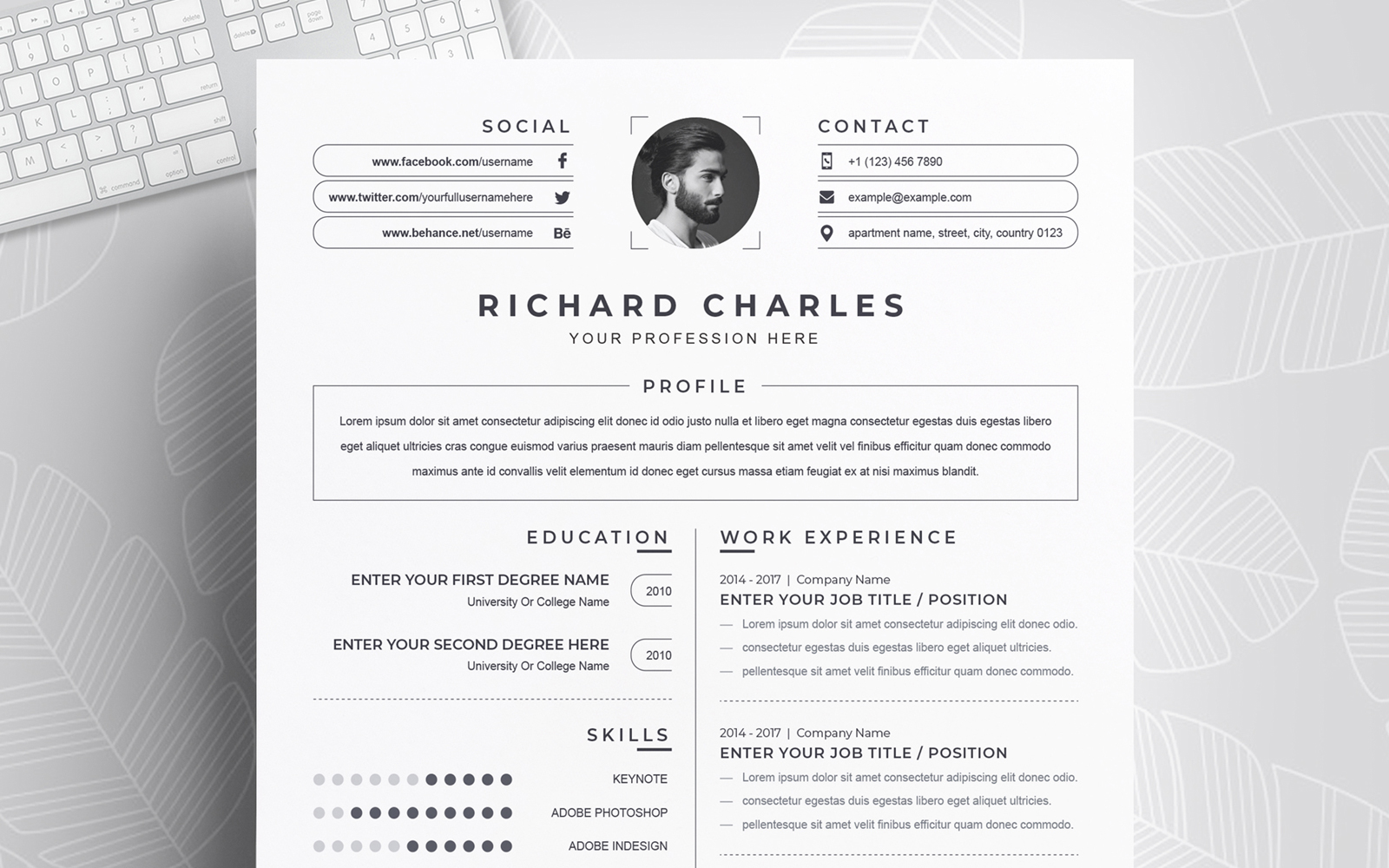 Richard /  Printable Resume Templates