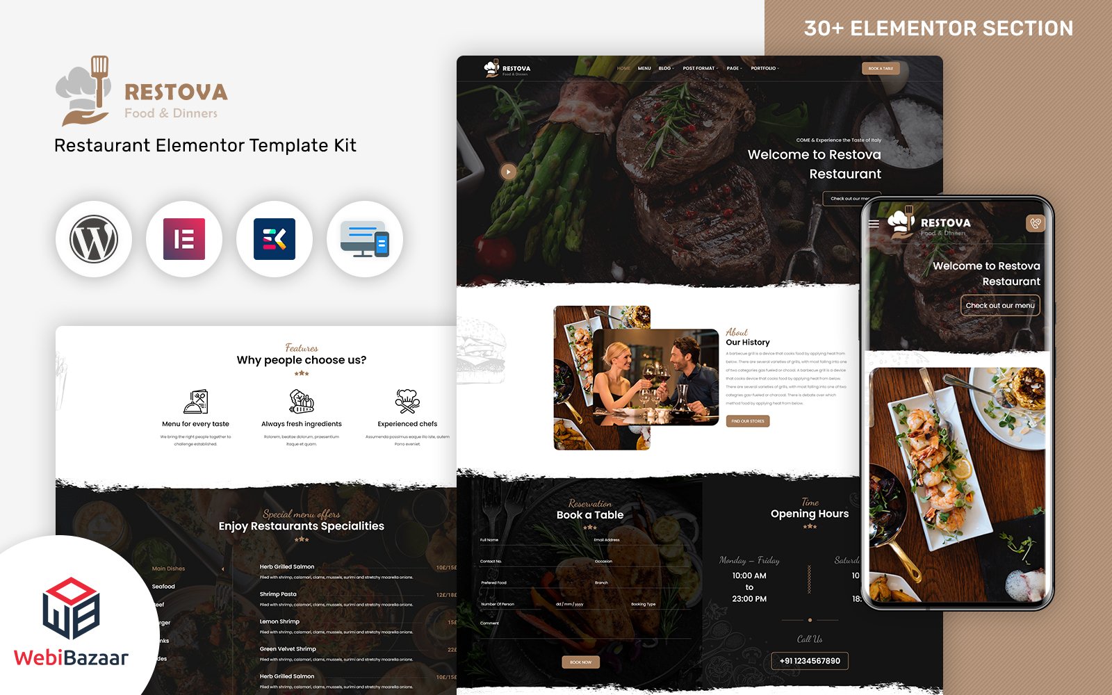 Restova - Fast Food & Restaurant Responsive Wordpress Theme