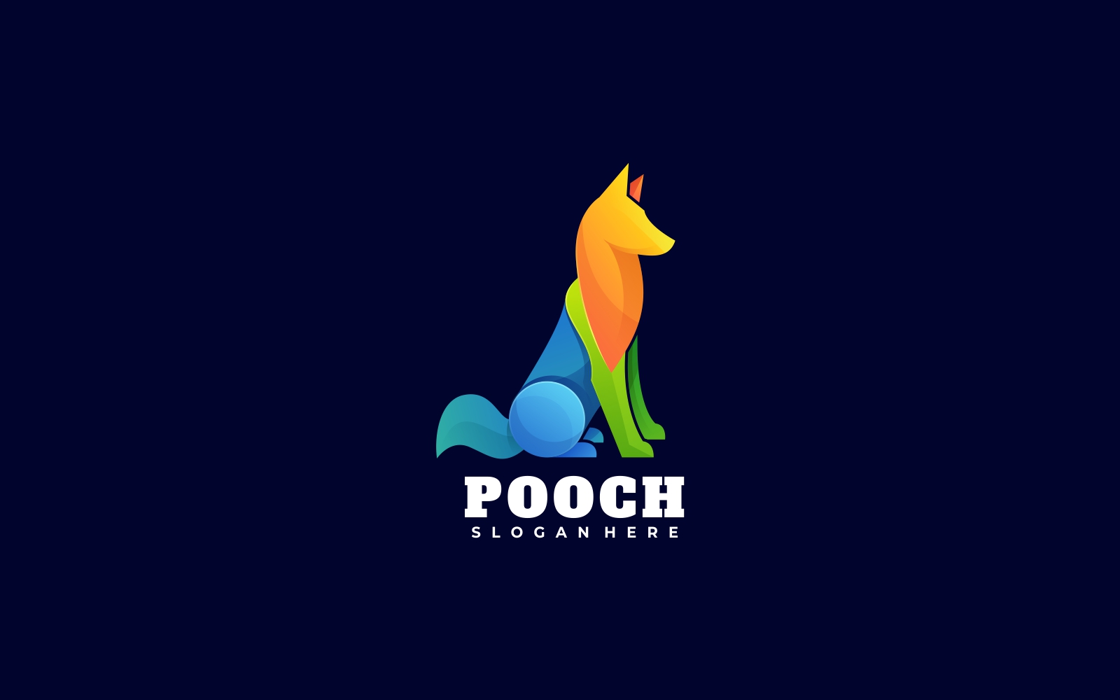 Pooch Gradient Colorful Logo