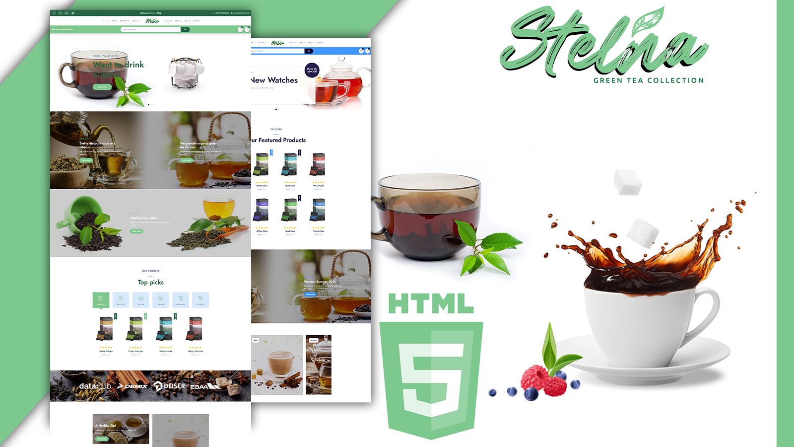 Stelna Tea Salon and Herbs Shop HTML5 Template