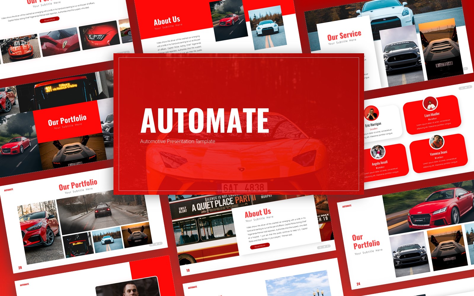 Automate - Automotive Multipurpose PowerPoint Template