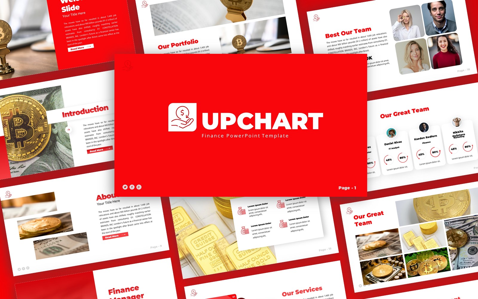 Upchart -  Finance Multipurpose PowerPoint Template