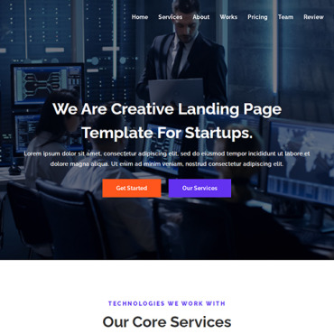 Agency Business Landing Page Templates 186457