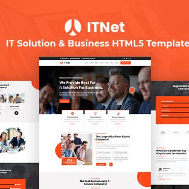 It Solution Responsive Website Templates 186462