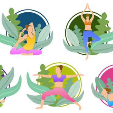 Yogagirls Yogateacher Illustrations Templates 186527