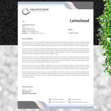 Letterheadclean Letterheadcmykcompany Corporate Identity 186605