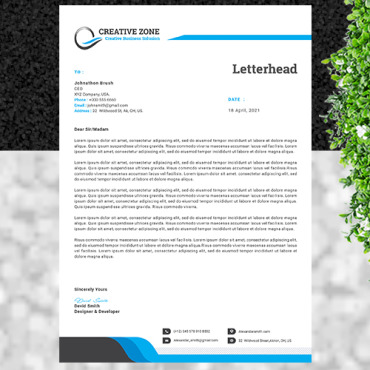 Letterheadclean Letterheadcmykcompany Corporate Identity 186606